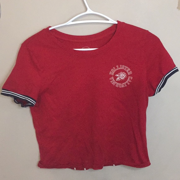 Red Hollister California T-Shirt - Picture 1 of 4